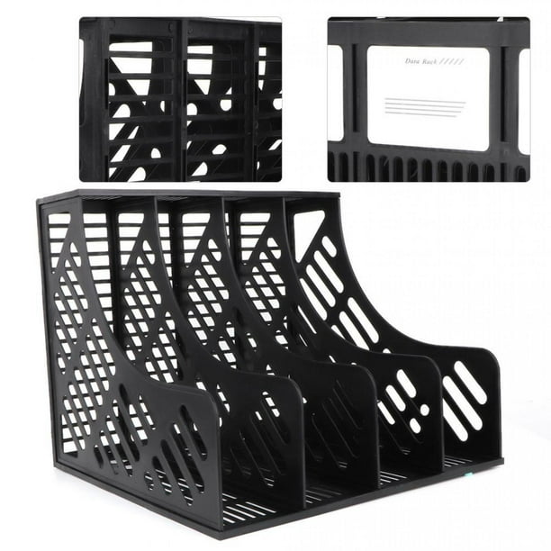 Soporte Para Documentos, Soporte Para Documentos Soporte Para Archivos Bandeja Para Documentos Almacenamiento De Escritorio De 4 Rejillas Organizador De Archivos Suministros De Oficina Ecomeon no