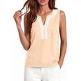 thumbnail image 6 of PRETTYGARDEN Womens Tank Tops Summer Causal V Neck Sleeveless Shirts Floral Print Embroidered Beach Vacation Boho Top, 6 of 7