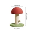 thumbnail image 2 of Lypsnake Mushroom Cat Scratching Post, Natural Sisal Claw Grinding Toy with Stable Round Base, Cute Indoor Cat Scratcher Furniture for Kitten Adult Cat Daily Nail Care, 2 of 6