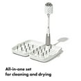 thumbnail image 2 of OXO Tot Portable Drying Rack with Bottle Brush, Gray, 1 Count, 2 of 9