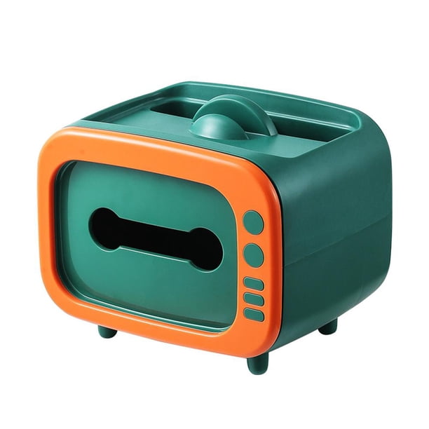 De Pañuelos De Tv Sala De Estar Caja De Almacenamiento De Escritorio Creativa Multifuncional Caja De Bombeo (Lanzar, Con Video) Naranja Vibrante 21 * 15.5 * 17 Cm Sweethay HA040773-01