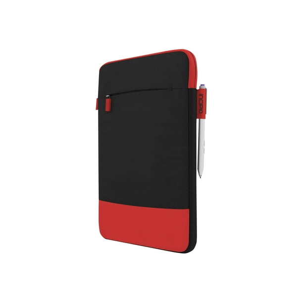 Incipio Asher - Manchon de Protection pour Tablette - nylon - Noir, Rouge - pour Microsoft Surface 3