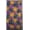 Orange Purple Blue Floral, variant on Batik Tie Dye French Door Curtain Panel with Tie Back by Penny's Needful Things (Lined) (Pink Purple Green Diamond)