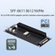 thumbnail image 2 of Placa base Sff-8611 8612 Nvme M.2 Ssd a PCIe 4.0 X16 Adaptador Tarjeta de expansión PCIe X4 Tarjeta vertical Exte, 2 of 5