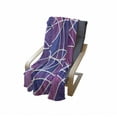 thumbnail image 4 of Abstract Soft Flannel Fleece Blanket, Contemporary Graphic Art Print with Vibrant Color Blocks and Wavy Lines, Cozy Plush for Indoor and Outdoor Use, 60" x 80", Violet Pink and Blue, by Ambesonne, 4 of 6