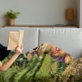 thumbnail image 3 of Chihuahua Soft Flannel Fleece Throw Blanket, Dog on Grass Wearing Sunglasses and Strappy Top Enjoying the Sun at Park, Cozy Plush for Indoor and Outdoor Use, 50" x 60", Multicolor, by Ambesonne, 3 of 5