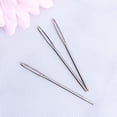 thumbnail image 2 of Phenofice 100 Pcs Large Eye Needles for Hand Sewing and Yarn Darning Silver Steel, 2 of 8