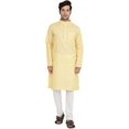 thumbnail image 1 of Royal Kurta Mens Khadi Linen Kurta Pyjama Set (40, Red), 1 of 1