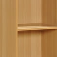 thumbnail image 2 of Hodedah 12 x 16 x 60 Inch 5 Shelf Bookcase and Office Organizer, Beech Finish, 2 of 5