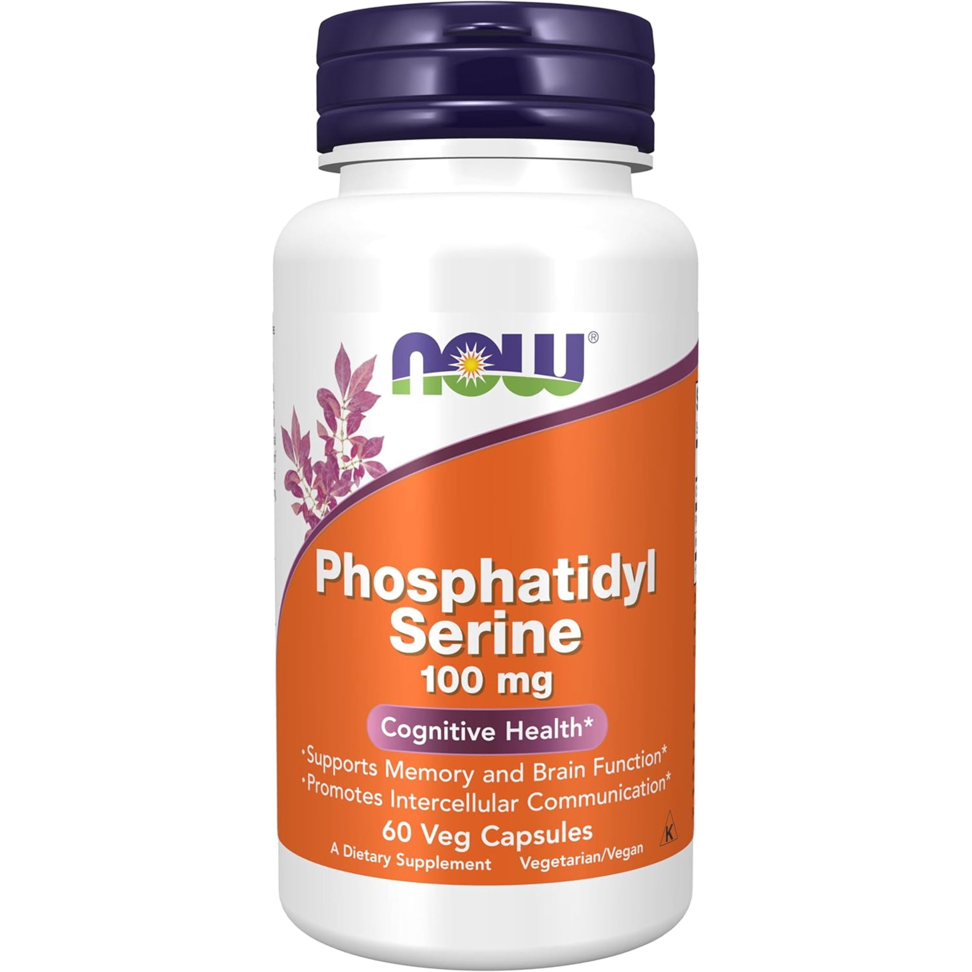 NOW, Phosphatidyl Serine 100 mg with Phospholipid compound, 60 Veg