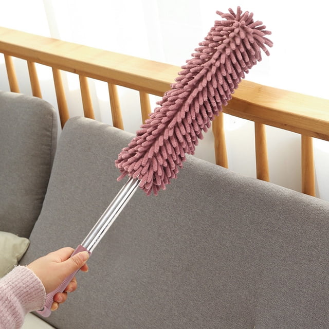 Snowler Extendable Dusting Brush Multi Purpose Cleaning For Home And Car With Detachable And Washable Cloth Head
