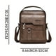 thumbnail image 2 of Bolso Bandolera para Hombre, Estilo Vintage, de Piel, Vertical, para Negocios, Informal, para Papá o Aniversario., 2 of 2