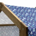 thumbnail image 5 of Winter Pet House, Snowflakes and Silhouettes of Christmas Pine Trees Christmas, Outdoor & Indoor Portable Dog Kennel with Pillow and Cover, 5 Sizes, Violet Blue Pale Blue, by Ambesonne, 5 of 5