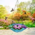 thumbnail image 2 of Solar-Powered Lotus Hanging Bird Bath: Attract Birds to Your Garden!, 2 of 8