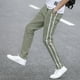 thumbnail image 5 of Pantalones casuales blancos rotos de tendencia para hombre, pantalones ajustados de moda para hombre, novedad en ropa de calle holgada, elegante, de algodón con bolsillos anchos, 5 of 5