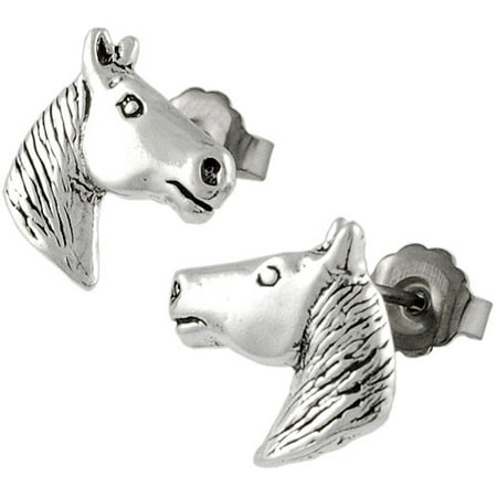 Brinley Co. Horse Head Sterling Silver Stud Earrings