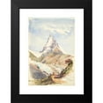 thumbnail image 2 of John Singer Sargent 18x24 Black Modern Framed Museum Art Print Titled - The Matterhorn (1870), 2 of 5
