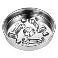 thumbnail image 2 of Comedero lento para perros y gatos pequeños y medianos de acero inoxidable, ideal para viajes, dormitorios interiores., 2 of 9