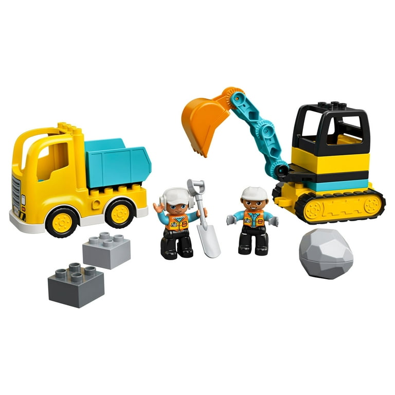 LEGO DUPLO Town Truck Tracked Excavator 10931 Construction Toy for Toddlers 2 4 Years Motor Skills Development Walmart