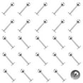 thumbnail image 1 of 24 Internally Threaded Labret Monroe Piercing Barbells - 16 Gauge and 14G, 1 of 1