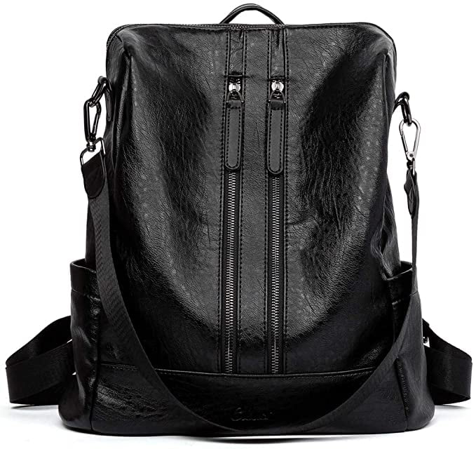 2023 New Women Backpack Fashion Travel Bag Simple Multipurpose Designer  Handbag Casual Ladies Satchel Pu Leather Shoulder Bags