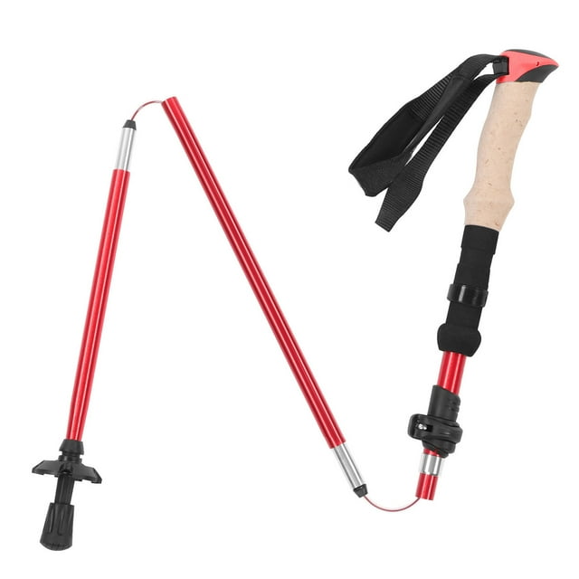 Bâton d'Escalade, Bâton de Randonnée Télescopique Portable Bâton de Marche Bâton de Randonnée Durabilité Renforcée
