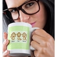 thumbnail image 2 of 3dRose, Hear No See No Speak No Evil - Cute Baby Monkeys, 15oz Mug, 2 of 7