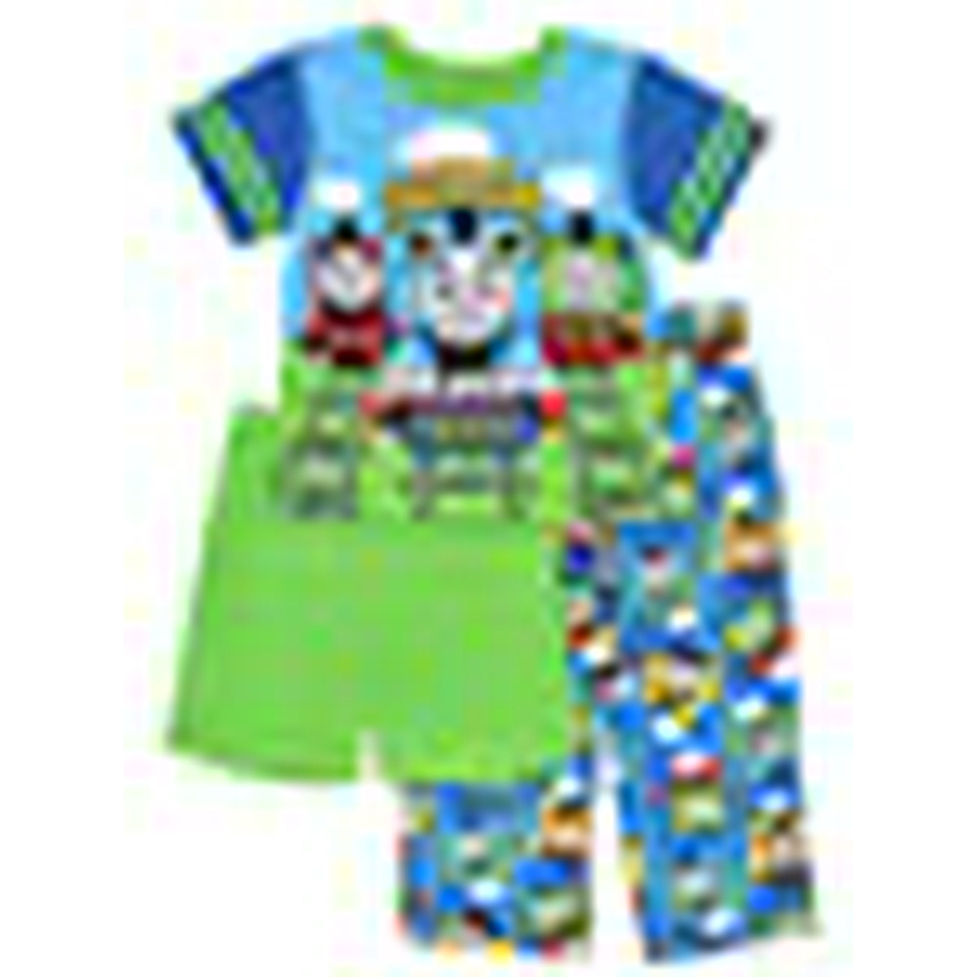 Thomas the Train Friends Boys 3 piece Shorts Pajamas Set 3T Blue Green Walmart