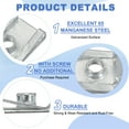 thumbnail image 3 of Uxcell Bolt and U-Nut Extruded U-Nut & Body Bolt Kit Fastener for Automotive Metal Cars Motorcycles M5-0.8, 3 of 6