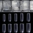 thumbnail image 1 of Uñas Transparentes De Cobertura Completa - Uñas Postizas Uñas Acrílicas De Forma Cuadrada 500 Piezas Puntas De Uñas Postizas Con Estuche Para Salones De Uñas Y Arte De Uñas Diy, 10, 1 of 1