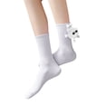 thumbnail image 2 of Women's Solid Color Stereo Doll Funny Detachable Fashion Middle Tube Socks, 2 of 4