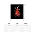 thumbnail image 5 of Durable Soft & Warm Flannel Blanket - Cozy Red Floral Pattern Perfect for Sofa Travel Bed & Chair - Festive Holiday Spirit, 5 of 7