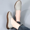 thumbnail image 5 of Gray Women Round Toe Flat Shoes Closed Toe Breathable For Daily Casual Use, 5 of 9