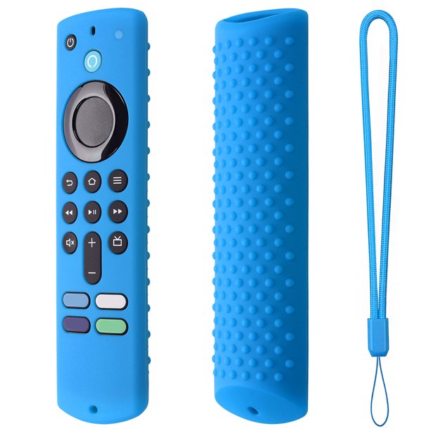 Tmvgtek Cubierta De Control Remoto Con Cordón Para Fire Tv Stick De 3.ª Generación (Azul Claro)