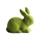 thumbnail image 2 of Decoración de conejo de Pascua, conejitos de musgo flocados, decoración primaveral, figuras de conejo de resina para mesa, escritorio, decoraciones de Pascua., 2 of 6