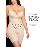 Cupid Women's Tummy Tuck Extra Firm Control Shapewear, High-Waist Shaping Thigh Slimmer, Sizes S-3XL