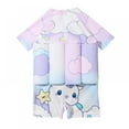 thumbnail image 3 of BULLPIANO 2-9Y Baby Boy Girls One-Piece Floatation Swimsuit Float Suit Buoyancy Bathing Suit Swimwear Swim Vest Surfing Suit, 3 of 6