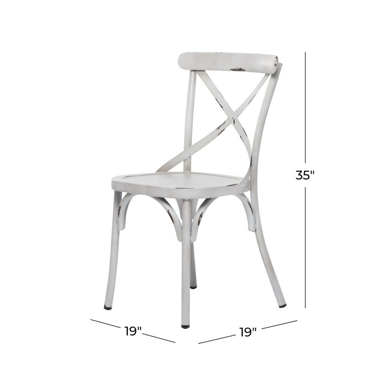 White metal farmhouse chairs discount