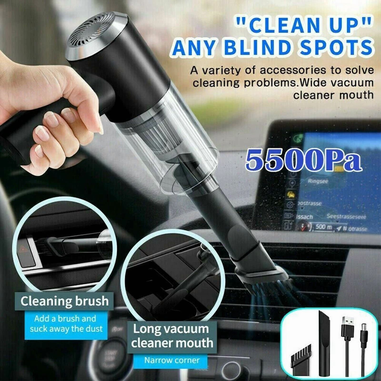 FLINT - 120W 6000Pa Cordless Hand Held Vacuum Cleaner Mini Portable Car Auto Home Duster