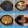 thumbnail image 3 of Silicone Slow Cooker Divider 3 In 1 Slow Cooker Liner Leakproof Silicone Crockpot Divider For Home Kitchen Party, 3 of 8