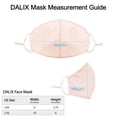 thumbnail image 3 of DALIX Skin Tone Cloth Face Mask 3 Layer Filter Pocket Nose Piece in Birch - S-M, 3 of 6