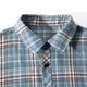 thumbnail image 2 of Camisas De Vestir Para Hombre Camisa con capucha a cuadros informal de negocios de primavera y otoño para hombres (Blue, L), 2 of 7