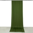 thumbnail image 2 of BalsaCircle 5x14 feet Olive Green 4-Way Stretch Spandex Divider Backdrop Curtain Home Decorations, 2 of 7