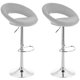 thumbnail image 1 of Taburete de Bar Juego de 2, Taburete con asiento redondo, Taburete de cocina Giratorio en 360° con Respaldo y Reposapiés - Blanco esquí esquí Gafas de esquí, 1 of 5