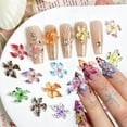 thumbnail image 3 of Colgantes de uñas UEYRSED, 60 unidades, flores de hibisco en 3D para mujer, 3 of 7