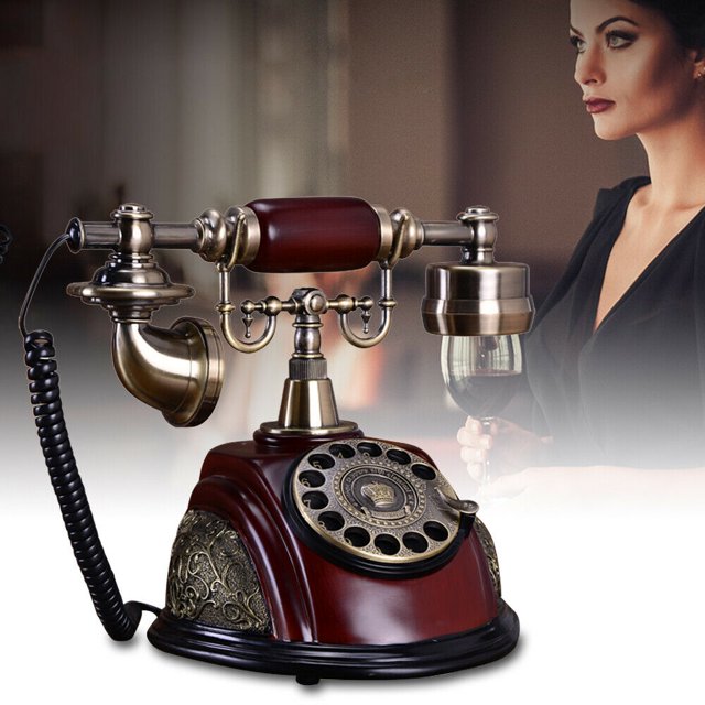 Vintage Rotary Dial Phone Vintage Landline Phone Desk Telephone Phone
