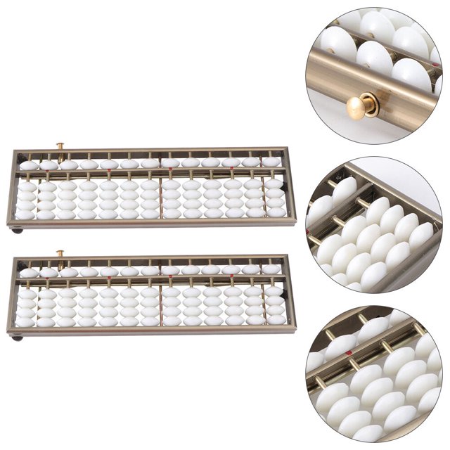 COMPUKAS 2 Pcs Abacus with Numbers Mental Calculation Tool for Teachers in Classroom Teaching