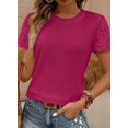thumbnail image 2 of Camiseta SHEWIN Fashion 2025 con cuello redondo y manga corta para mujer, 2 of 4