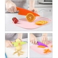 thumbnail image 7 of NOGIS 3Pcs Plastic Kitchen Knife Set, Nylon Kitchen Knives for Kids, Safe Colorful Plastic Cooking Knives for Baking, Fruit, Bread, Cake, Lettuce Knife, 7 of 7