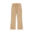 thumbnail image 3 of Posijego Girls Linen Pants Solid Color Lightweight Drawstring Elastic Waist Straight Leg Pants Summer Casual with Pockets, 3 of 9